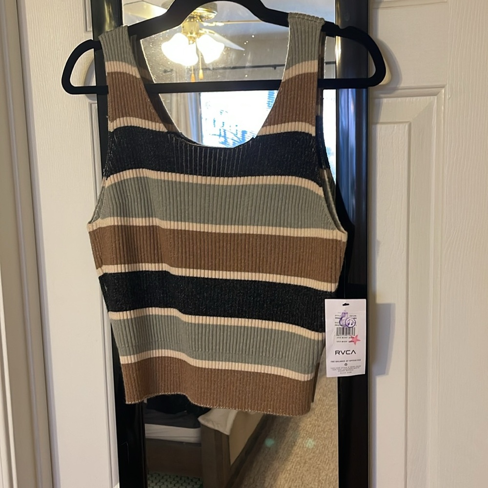 NWT RVCA Foxxe Sweater Tank ~ Large - Picture 3 of 7